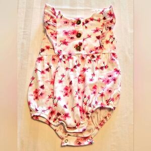 Wonder Nation Baby Girl Bubble Romper, 18 Months